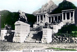 Rhodes-Denkmal, Devils Peak, Kapstadt, um 1920er von Cavenders Ltd