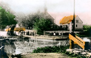 Die Fähre bei Bablock Hythe, Oxfordshire, 1926 von Cavenders Ltd