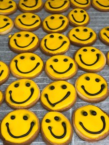 Komposition - Smiley von Cécile Jamet