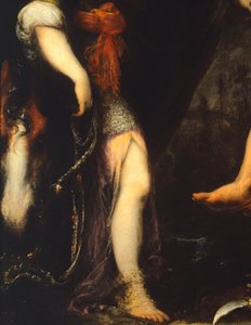 Erminia unter Hirten (Detail) von Cecco  Bravo