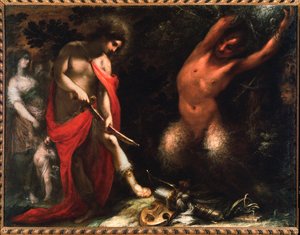 Apollo und Marsyas von Cecco  Bravo