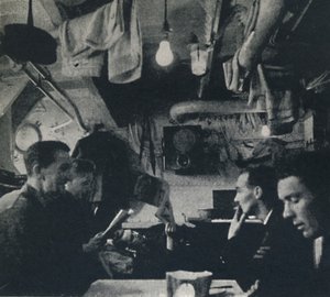 Funktionale Nutzung des Raums auf dem Mannschaftsdeck, 1941