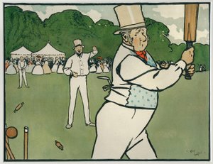 Alte englische Sportarten und Spiele: Cricket von Cecil Charles Windsor Aldin