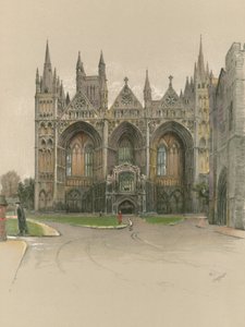 Kathedrale von Peterborough von Cecil Charles Windsor Aldin