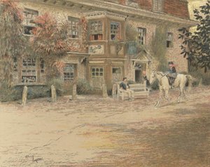 The Anchor Inn, Liphook von Cecil Charles Windsor Aldin