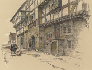 The George Inn, Norton St Philip von Cecil Charles Windsor Aldin