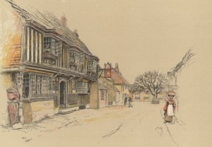 The Star Inn, Alfriston von Cecil Charles Windsor Aldin
