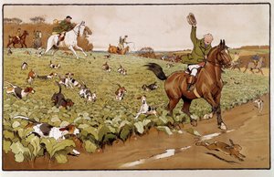 Aquarell von Cecil Aldin von Cecil Charles Windsor Aldin