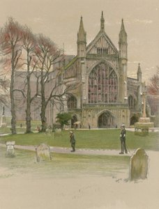 Kathedrale von Winchester von Cecil Charles Windsor Aldin