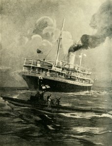 Das Sinken der Falaba, Erster Weltkrieg, 28. März 1915, ca. 1920 von Cecil King