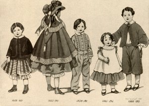 Kinderkleidung von 1850-1860 von Cecil W. Trout