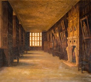 Ansicht der langen Galerie in Aston Hall, 1870-1880