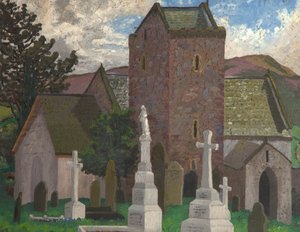 Llangenith Kirche, Südwales, ca. 1930