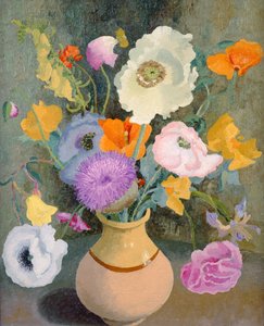 Mohnblumen und Duftwicken von Cedric Morris