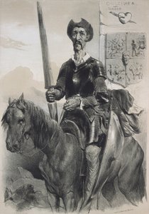 Don Quijote von der Mancha. 1856 von Celestin Francois Nanteuil