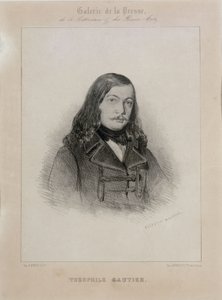 Porträt des Dichters Théophile Gautier 1811-1872 von Celestin Francois Nanteuil
