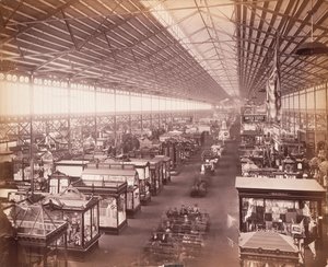 Hauptgebäude, von der Ostgalerie, Centennial Exhibition, Philadelphia