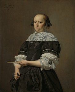 Porträt von Elisabeth van Kessel, 1671 von Cesar Boetius van Everdingen