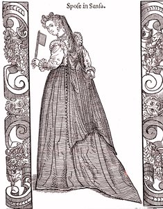 Eine Braut in Venedig zur Zeit der Himmelfahrt von Cesare (after) Vecellio