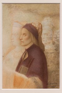 Porträt von Dante, von Cesare Mussini, um 1844