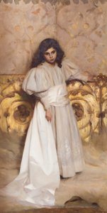 Porträt der Tochter Irene von Cesare Tallone