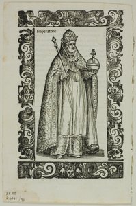 Blatt aus Habiti antichi e moderni, Tafel 92 aus Holzschnitte aus Büchern des XVI. Jahrhunderts