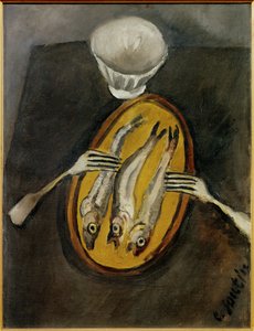 Stillleben mit Heringen, ca. 1916 von Chaim Soutine
