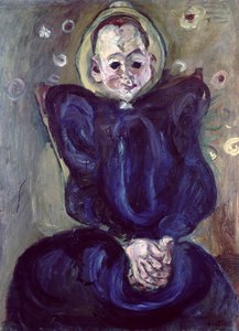 Frau in einem blauen Kleid von Chaim Soutine