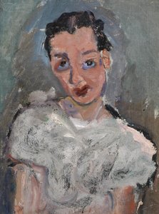 Junge Frau in einer weißen Bluse