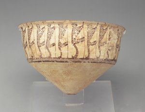Konische Schale mit Leopardenmuster, 3500-3000 v. Chr.