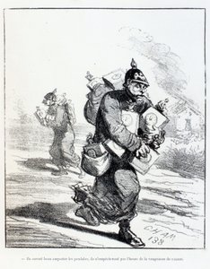 Cham „Sie können die Uhren wegnehmen, sie werden nicht verhindern, dass die Stunde der Rache schlägt“, Le Charivari von Amédée de Noé