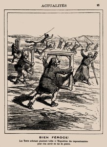 Wild! Die Türken kaufen mehrere Werke auf der Impressionistenausstellung..., 1877 von Cham