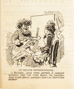Madam, für Ihr Porträt fehlen ein paar Töne in Ihrem Gesicht..., 1877