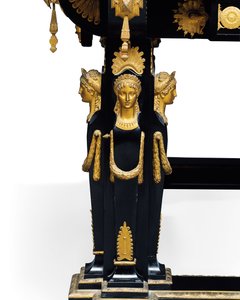 Napoleon III Tisch, entworfen von Jean Brandely, Marketerie von E. Varlot, Paris, ca. 1850-75