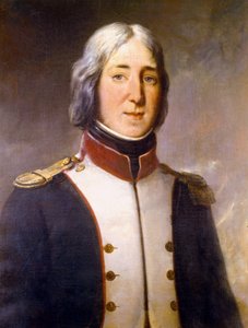 Porträt von Edouard Mortier in der Uniform eines Hauptmanns des 1. Bataillons des Nordens im Jahr 1792 von Charles Philippe Lariviere