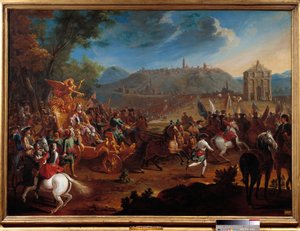 Triumph von Karl V., Herzog von Lothringen (1643-1690) über die Türken von Charles Herbel