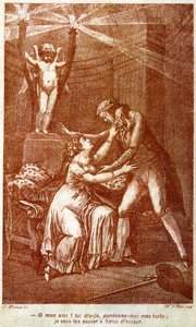 „Vergib mir meine Fehler; Ich möchte sie mit Liebe sühnen.“ 18. Jahrhundert von Charles (after) Monnet