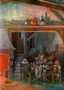Zwölfte Nacht: Die Küche im Haus von Olivia, von Mr. Joseph Harker von Charles A. Buchel