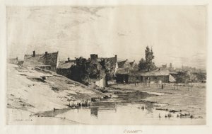 Alte Häuser in der Nähe von Brügge, 1884-1888