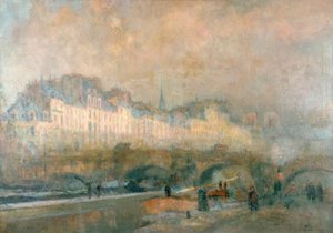 Die Schleuse der Münze im Wintersonnenschein, Paris
