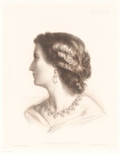 Porträt einer italienischen Frau von Charles Alphonse Paul Bellay