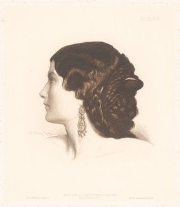 Porträt einer italienischen Frau von Charles Alphonse Paul Bellay