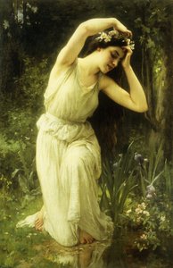 Eine Nymphe im Wald