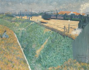 Die Westbahn beim Verlassen von Paris. 1886