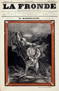 La Marseillaise, erschienen in der Zeitung La Sling. Gravur von Charles Auguste Dit Montbard Loye von Charles Auguste Loye