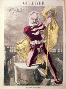 Karikatur von Victor Hugo (1802-85) aus 