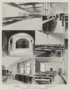 Neue Gebäude für die medizinische Fakultät am Middlesex Hospital von Charles Auguste Loye
