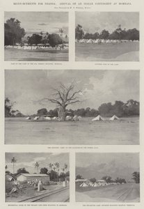 Verstärkungen für Uganda, Ankunft eines indischen Kontingents in Mombasa von Charles Auguste Loye
