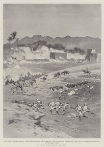 Der Vormarsch auf Dongola, die Schlacht von Ferket, die 1. Brigade unter Major Lewis räumt das Flussufer und stürmt die Außenwerke des Jahalin-Lagers
