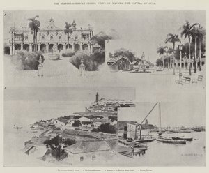 Die spanisch-amerikanische Krise, Ansichten von Havanna, der Hauptstadt Kubas von Charles Auguste Loye